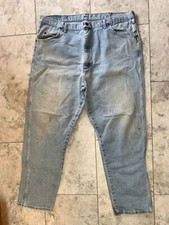 Vintage Wrangler Rugged Wear Mens Work Jeans 42 x 32 Distressed Inv F
