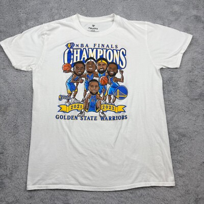 Fanatics T Shirt Mens L White NBA Finals Champions Golden State Warriors 2022