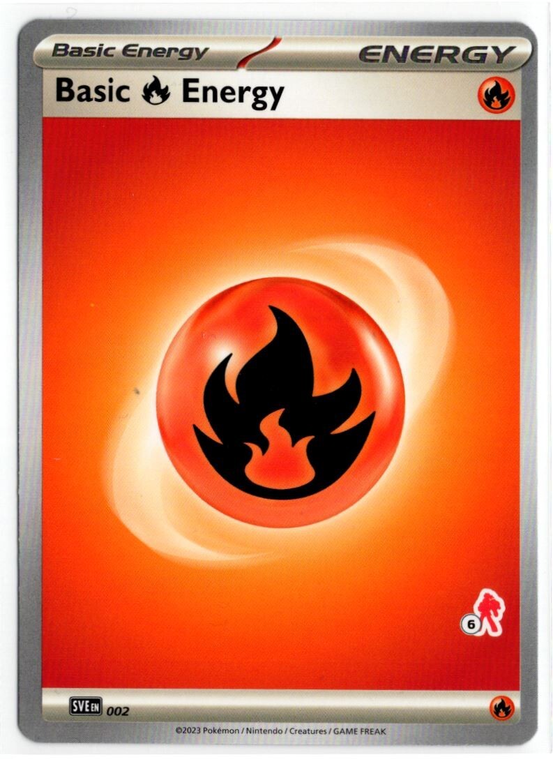 Pokemon Battle Academy 2024 Armarouge Deck #6 SVE002 Basic Fire Energy