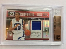 2008-09 Elite Extra Edition Throwbacks Threads Derrick Rose Rookie BGS 9.5 SP 