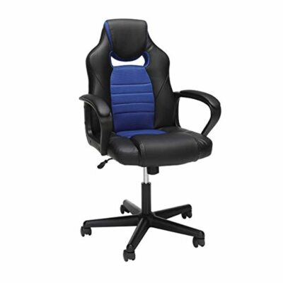 OFM Essentials Collection Racing Style Gaming Chair, in Blue office chair