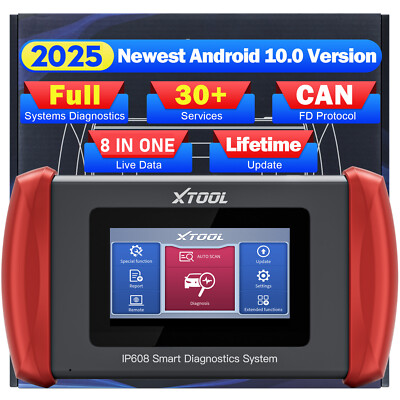 2025 XTOOL IP608 Full System Car OBD2 Scanner Auto Diagnostic Tool ABS SAS TPMS
