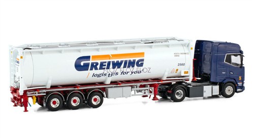 1:50 for WSI for DAF for XG+ 4X2 BULK CONTAINER TRAILER - 3 AXLE for Greiwing - Picture 2 of 4