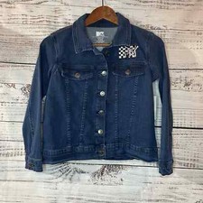 NWT Youth Kids Unisex MTV Y2K School Jean Jacket Regular Fit Size Large 10-12