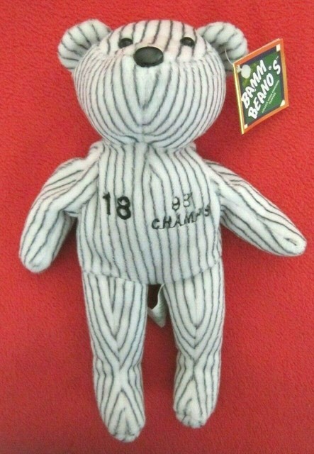 Ny Yankees Scott Brosius 18 Bamm Beanos Bear 98 Wschamps New Wtags - 
