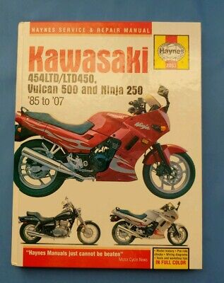 KAWASAKI SHOP MANUAL SERVICE REPAIR BOOK HAYNES 250 NINJA 250R 500