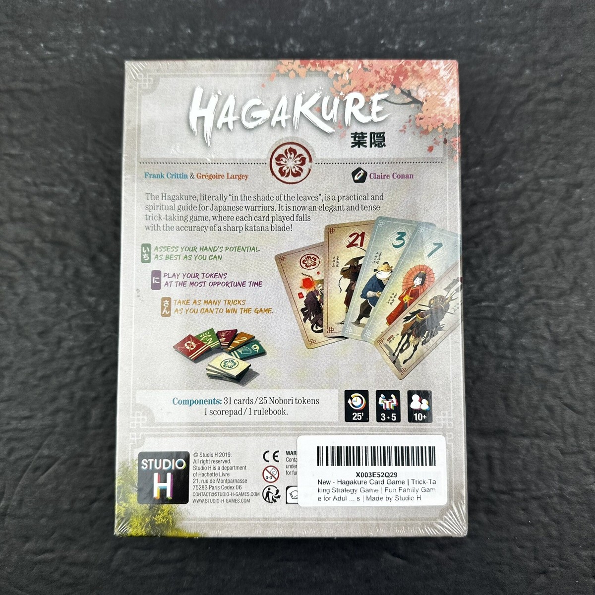 Hagakure Gioco Da Tavolo | Nuovo E Sigillato - Edizione Da Collezione
