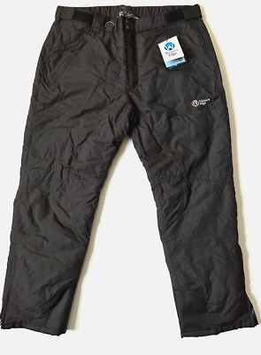 Winter's Edge Avalanche, Ski Snow Pants, Mens Size Large, Black Water Resistant