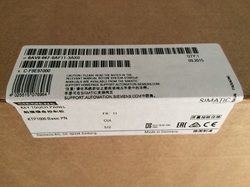 PANNELLO TOUCH SIEMENS 6AV6 647-0AF11-3AX0 HMI 6AV66470AF113AX0 nuovo con scatola - Foto 1 di 2
