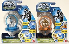 Mattel Max Steel Turbo Battlers Lote de 2 - Turbo Sword & Earth Elementor Sin usar, en caja NUEVO