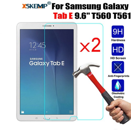 2Pcs 9H Tempered Glass Screen Protector Samsung Galaxy Tab E 9.6 T560 T561 T565 - Picture 13 of 14