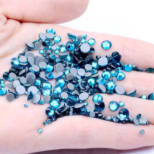 40 Colour 1440pcs Hot Fix Rhinestones FlatBack GLASS Crystals Clothes Decoretion - Picture 26 of 49