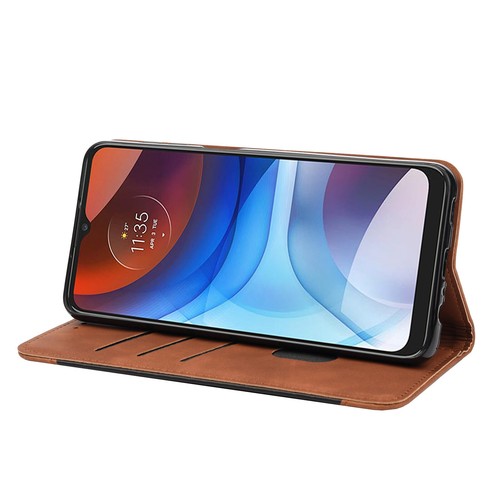For Motorola Moto E7 power 2021/G31/G71 Vintage Magnetic Holder Wallet Flip Case - Picture 33 of 66