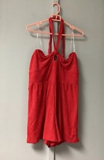 Wild Fable Women's Towel Terry Romper Red Size XXL Red Romper Halter Neck New