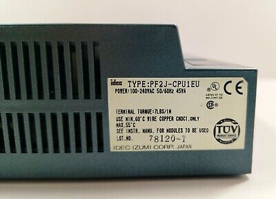 IDEC IZUMI FA-2 JUNIOR PROGRAMMABLE CONTROLLER PF2J-CPU1EU IDEC IZUMI FA-2 JUNIOR PROGRAMMABLE CONTROLLER PF2J-CPU1EU