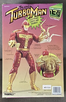1996 Vintage Talking Turbo Man Jingle All The Way Action