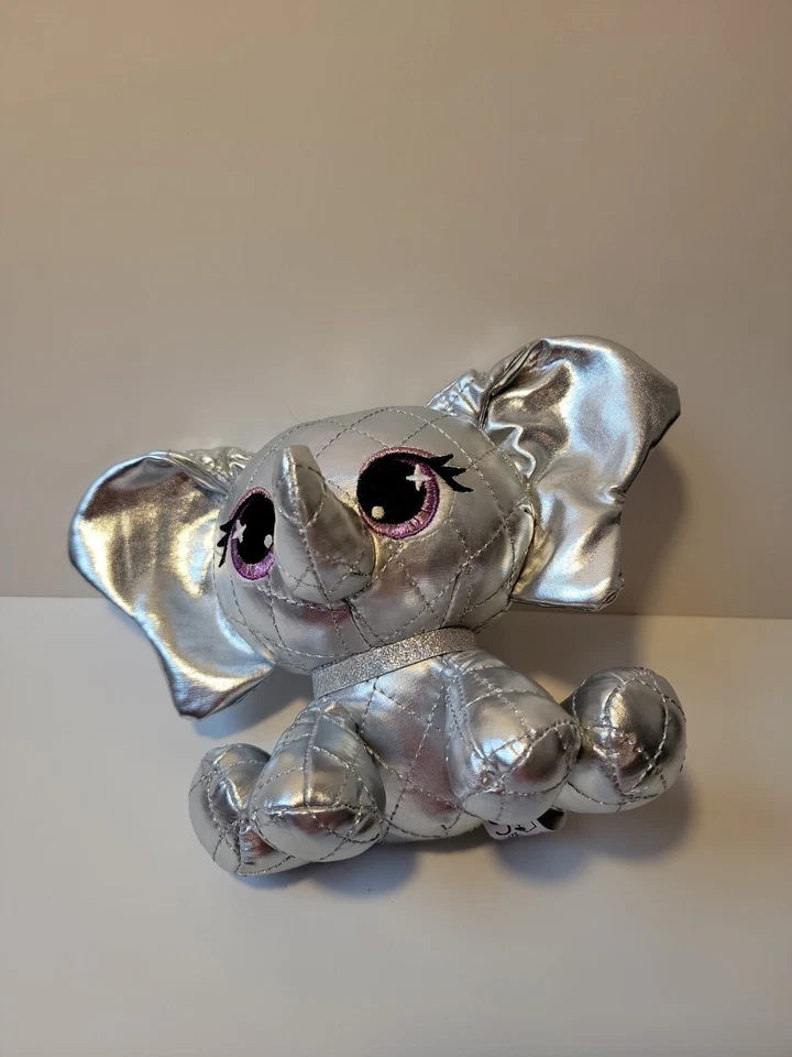 Gund Plushes Pets Ella L'Phante Platinum Metallic Silver Elephant Plush Toy 7" - Image 2 of 4