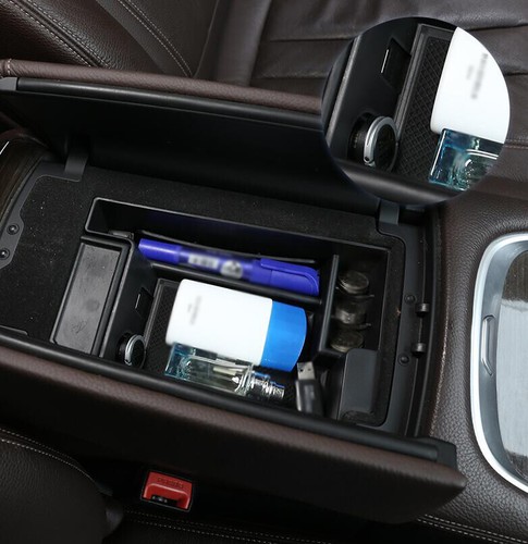 For BMW 7 Series 2016-2019 2020 Matte Black Middle Console Storage Box Trim 1PCS - Picture 2 of 9