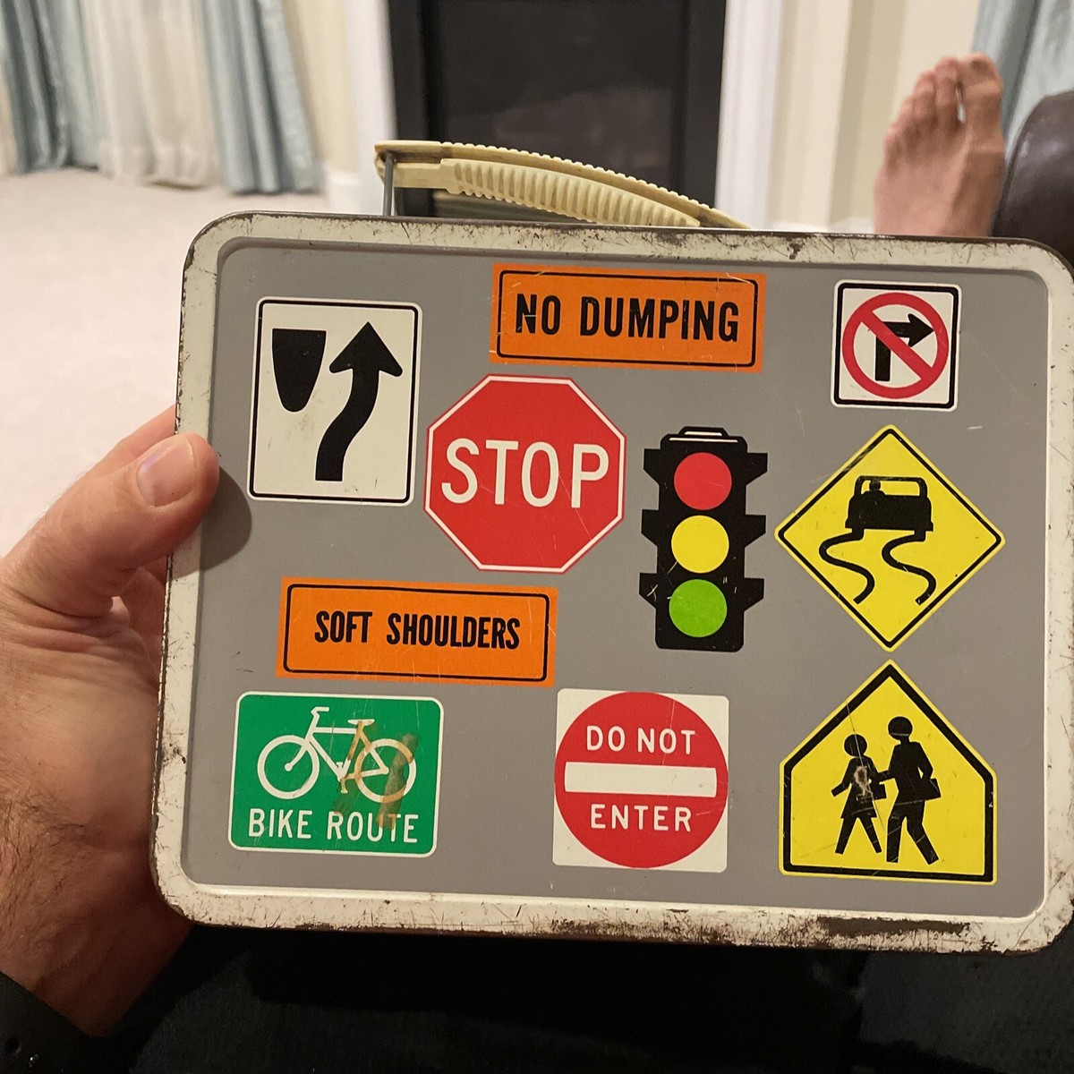 vintage lunch boxes Street signs (rare) -no Thermos | eBay