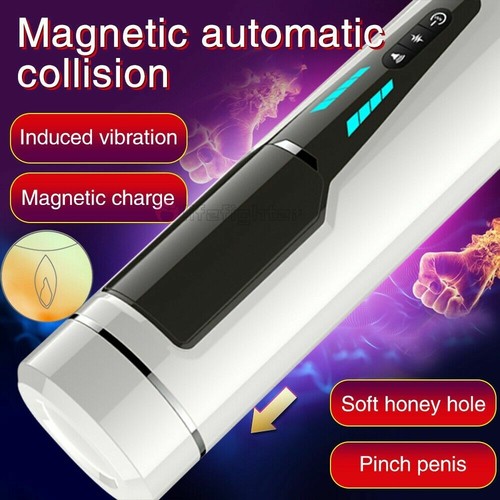 Masturbaters Automatic HandsFree Male Telescopic Cup Blowjob Stroker Lubricant - Picture 5 of 12