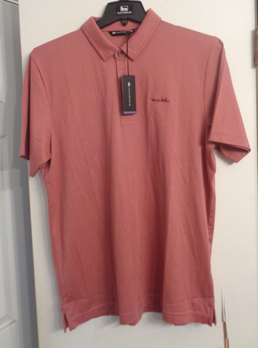 Travis Mathew Golf/Casual Zinna 2.0 Poloshirt XXL Roan Rouge Neu mit Etikett