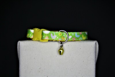 OSTERN KATZENHALSBAND | HANDGEFERTIGTES KATZENHALSBAND | Halsband - ''Grüne Küken'' 