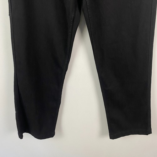 Abercrombie & Fitch Baggy Jeans Mens 32x32 Black Denim Loose Carpenter Pants Y2K - Picture 3 of 10