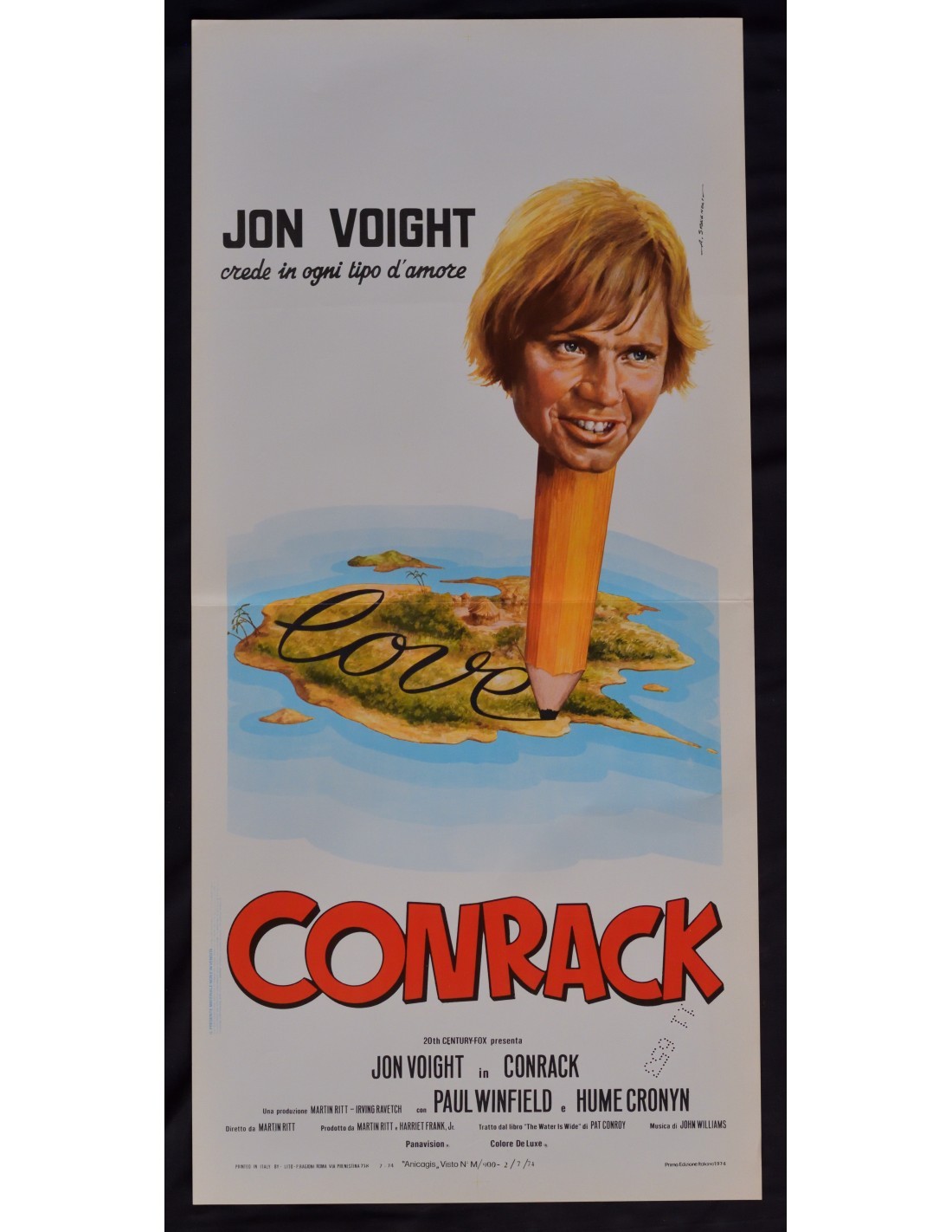 Locandina originale film Conrack (1974) - Regia di Martin Ritt