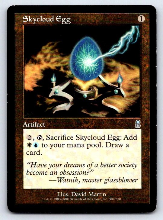 Skycloud Egg 309 Uncommon Odyssey Magic: The Gathering Lightly Played