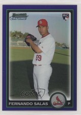2010 Bowman Draft Chrome Purple Refractor Fernando Salas #BDP39 0t2