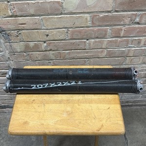 Pair of Garage Door Torsion Springs 207 x 2" x 22" w/ Winding Bars Bushing