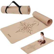 HAHE 8MM Thick Eco-Friendly POE Non-Slip Yoga Mat - High Rebound, Lightweight