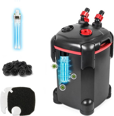 Canister Filter, External Aquarium Filter Ultra-Quiet Water Circulation Cleaning