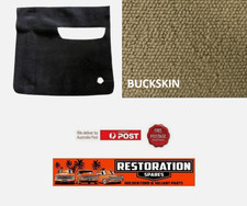 HOLDEN FX FJ SEDAN BOOT TRUNK MOULDED buckskin LOOP CARPET with spare wheel cut