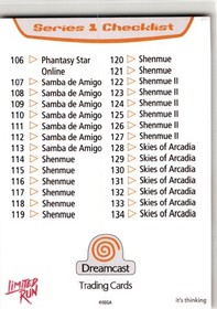 2025 Sega Dreamcast Trading Card Limited Run Games Dreamcast Logo #DC5