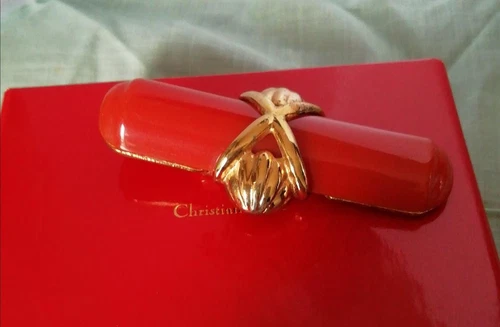 Pince à billets Christian Dior femme vintage authentique occasion couleur argent