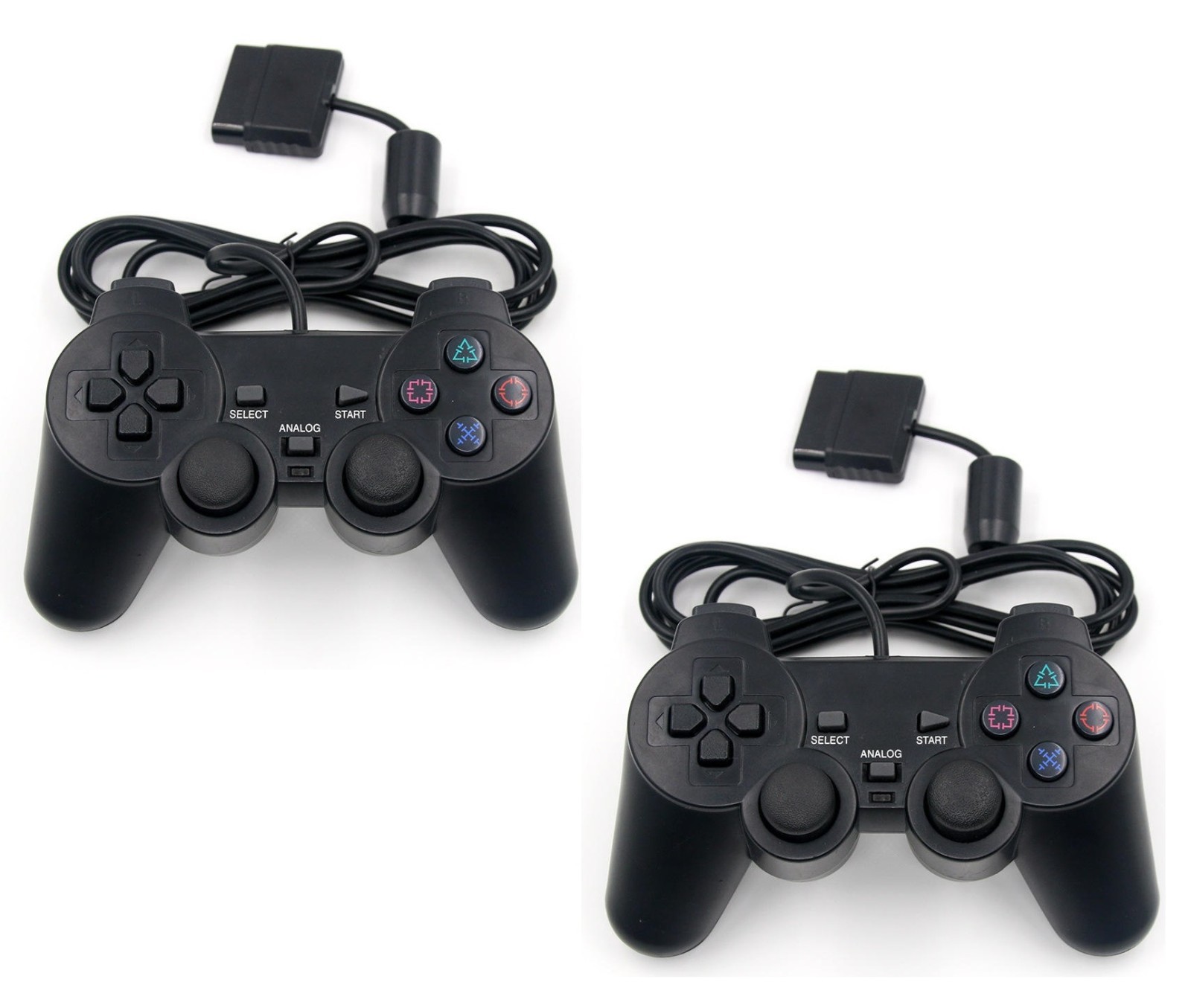 Manette analogique PS2 lot de 2 pour des soirées jeux rétro en duo