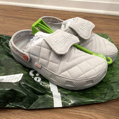 Crocs x Umbro Crafted Clog Gray Slip On Comfort Men s US 10 EU 43-44 UK 9