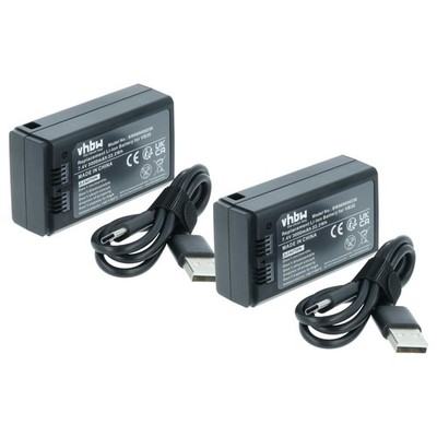 Blitzgerät 2x Akku für Godox V1 Ring 72 AD100 Pro MF-R76 V100 3000mAh 7,4V