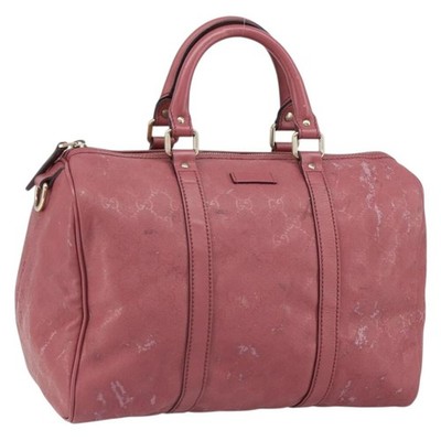 グッチ GUCCI GG柄 ボストン バッグ PVC 193603 GUCCI GG Implementation Boston Bag PVC Gold Pink 193603 Auth