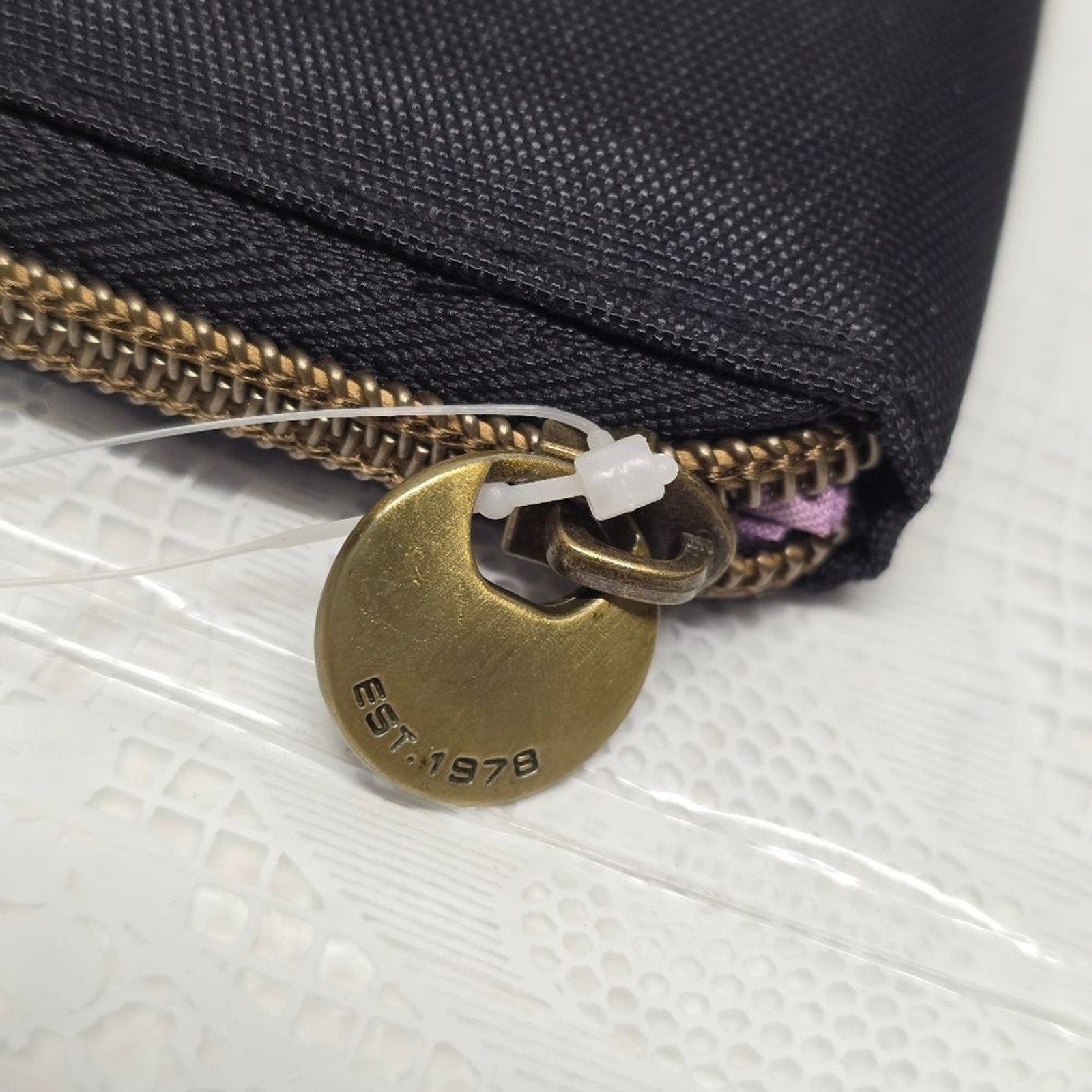 NWT Travelon Safe ID Zip Around 3 Section RFID Blocking Black Travel Wallet