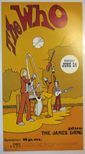 The WHO Concert Poster Philadelphia ORIGINAL 13X24  6/24/70 SPECIAL SALE !