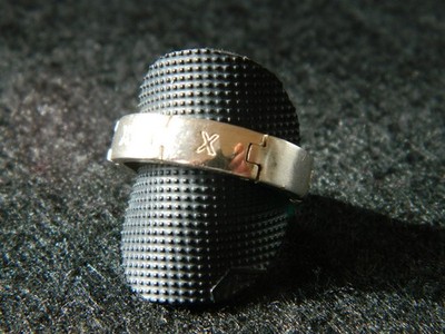 Nachlass-schöner alter massiver echt 925er Silber Fingerring-ca. 5 mm Breit-Mexx