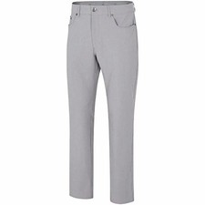 NEW 80 GREG NORMAN ML75 Microlux 5 Pocket Stretch Golf Pants Sterling 36/32