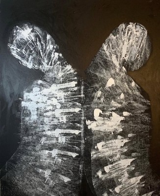 Original Painting By Chris Butler  We Are Still  Acrylic On Canvas 40x30