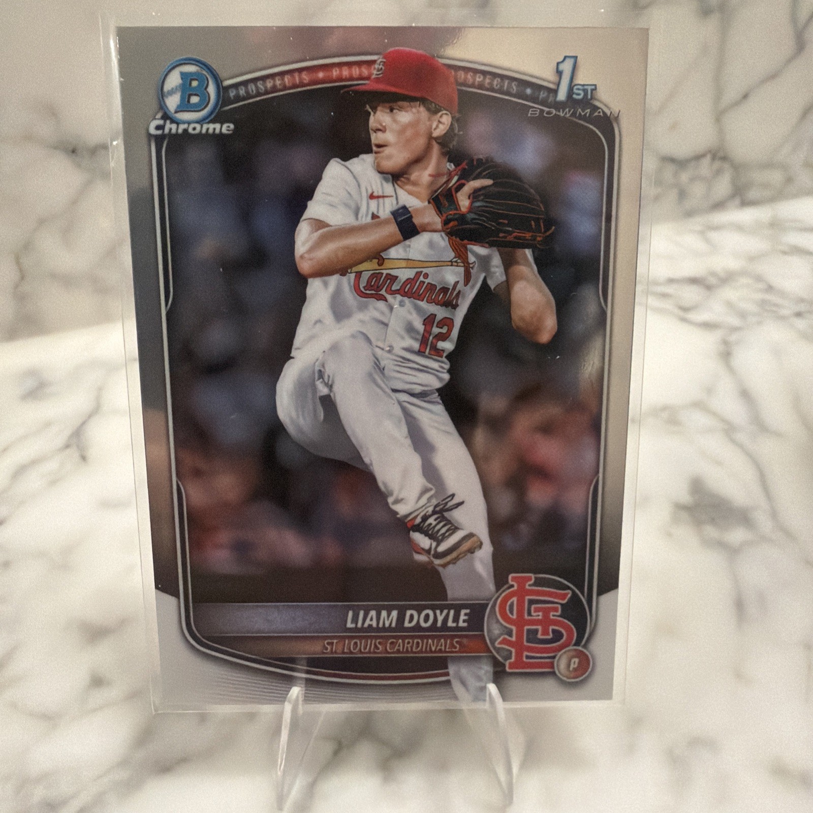 Liam Doyle - 2025 Bowman Draft Chrome 1st - BDC-12 - Cardinals