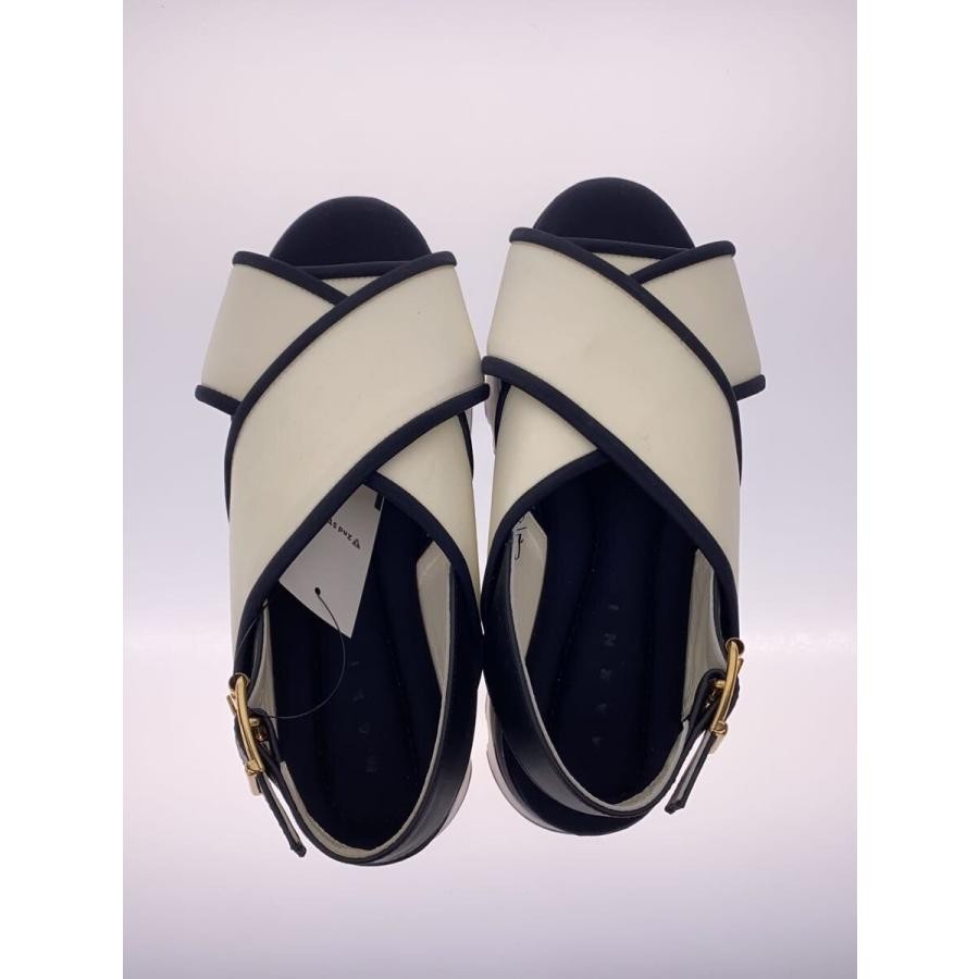 AMERI Techno Fabric Wedge Sandals 36 White SAMS00… - image 3