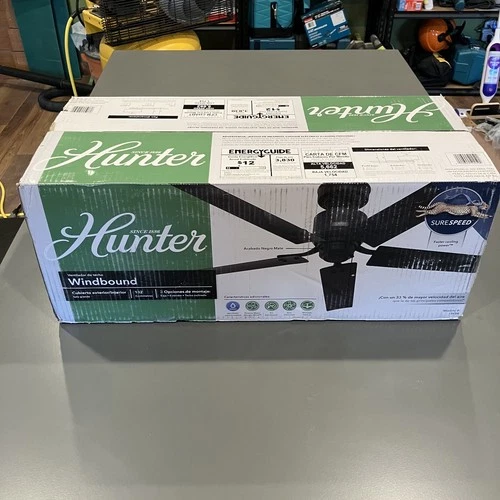 Hunter Fans - Windbound - Unopened 52 Inch 5 Blade Ceiling Fan and Pull Chain In - Picture 2 of 6