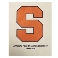 Syracuse University Authentic 11x14 Piece of Carrier Dome Roof w Orange S Logo