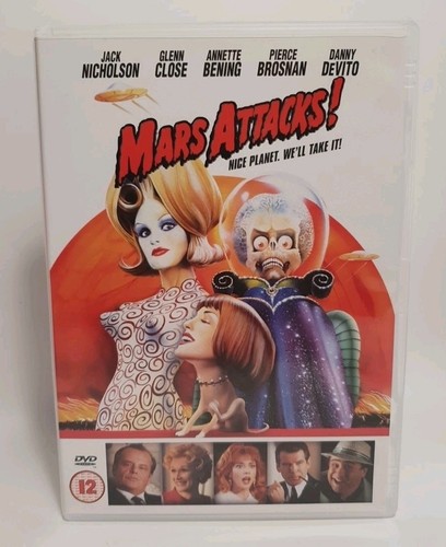 Mars Attacks 1996 DVD Jack Nicholson Danny Devito Uk DVD